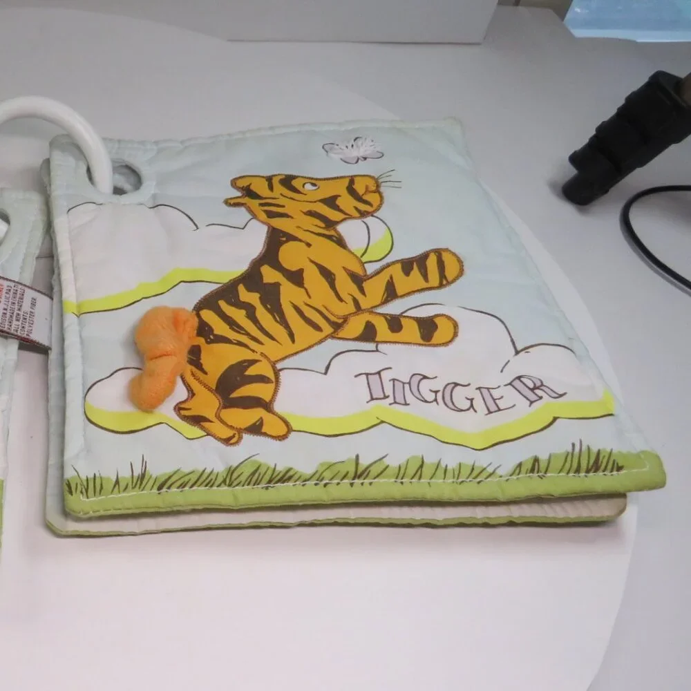 Classic Winnie the Pooh Fabric Book with rattle inside GUND